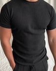 Black Men Shorts and t-shirt set