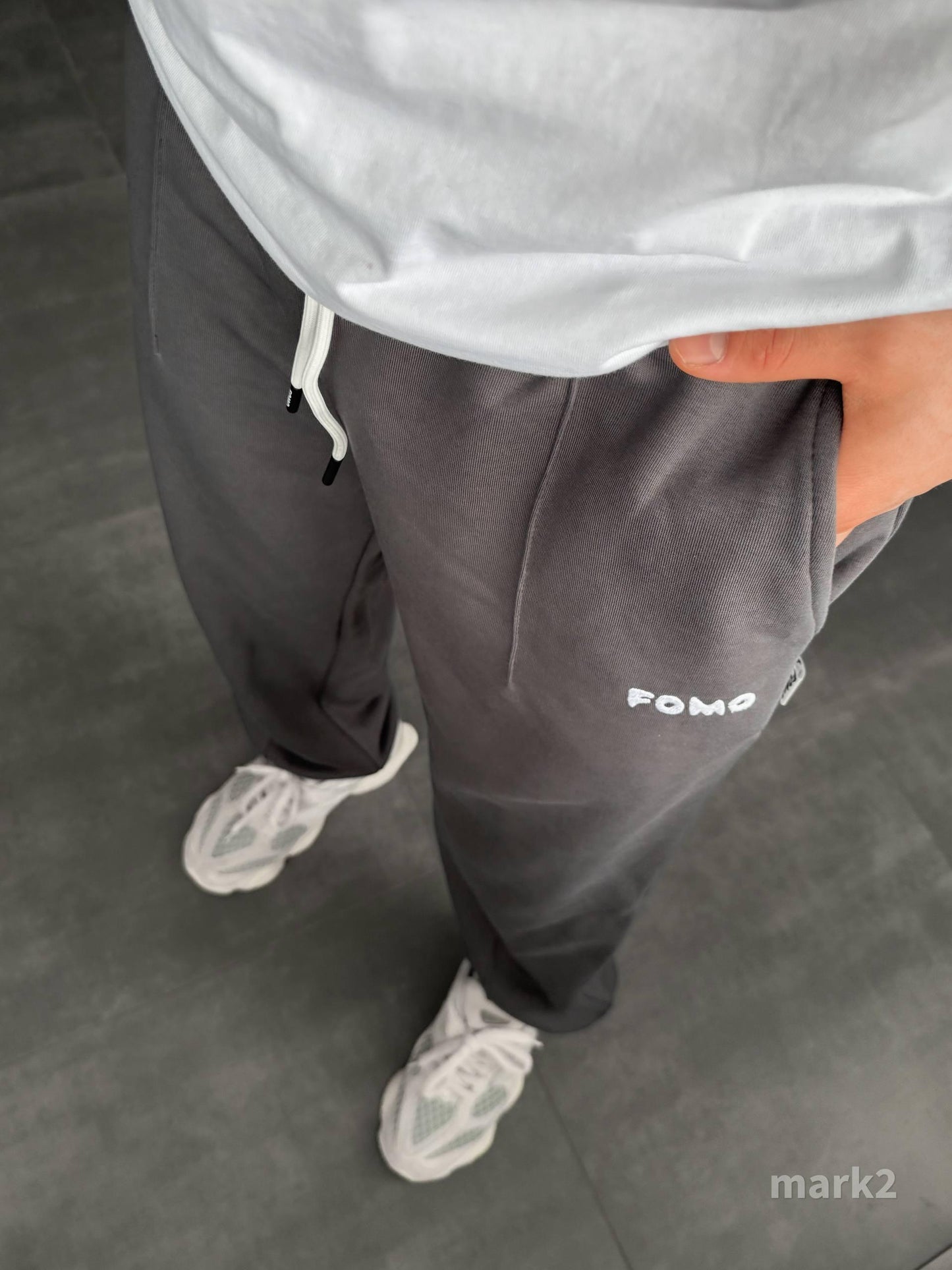 Men’s Embroidered Joggers | Fleece Sweatpants with Cuffs | Streetwear Pants with Logo