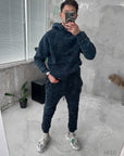 Men’s Washed Fleece Tracksuit – Premium Turkish Fabric