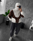 Men’s Sherpa Fleece Jacket with Balaclava
