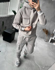 Men’s Fleece Hoodie & Jogger Set – Premium Cotton Blend
