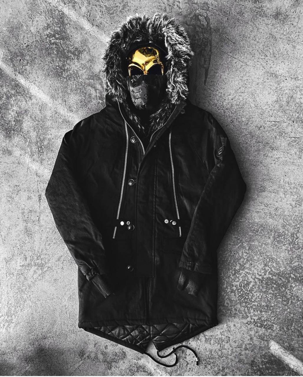 Oversized Faux Fur Parka: Men's Urban Streetwear Winter