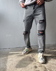 Men’s Distressed Washed Jeans