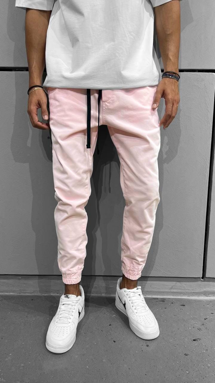 Blue Classic Streetwear Cargo Jogger Pants
