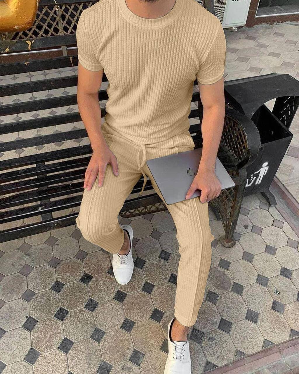 Men's Suits Sets Gray