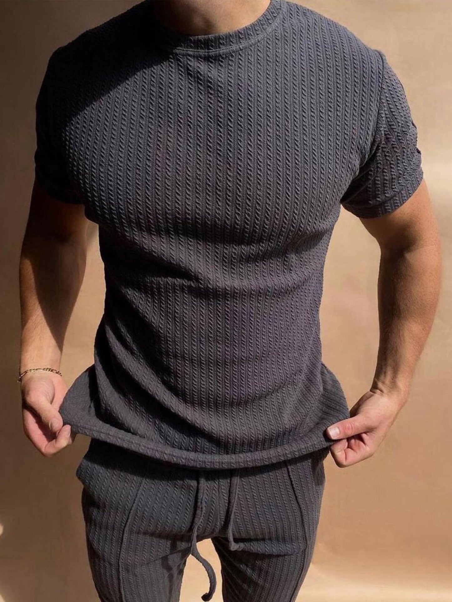 Black Men Shorts and t-shirt set