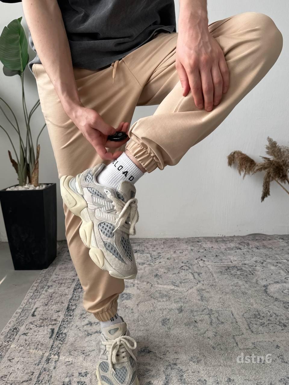 Men’s Natural Linen Pants, Handmade Lounge Trousers, Two Pocket Relaxed Fit, Summer Casual Pants, Yoga Pants, Gift for Him