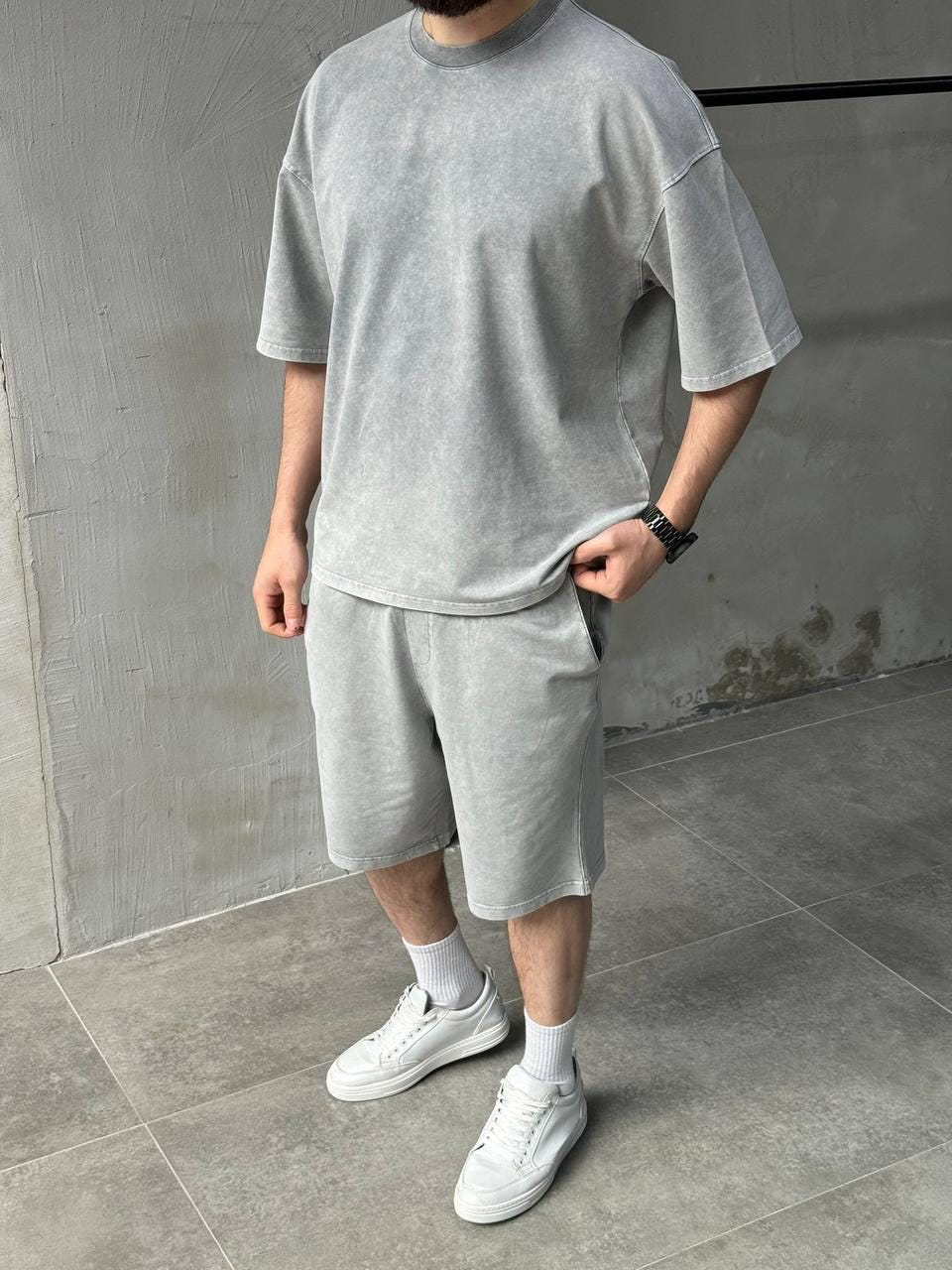 Summer mens costume, Summer pants,  pajama set, Gifts for men, Man's kit  set, summer pants, summer shirt, Natural color set