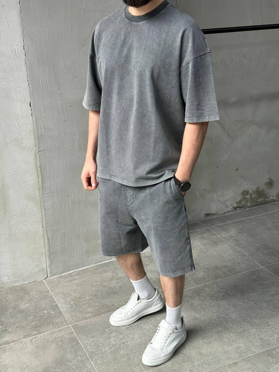 Summer mens costume, Summer pants,  pajama set, Gifts for men, Man's kit  set, summer pants, summer shirt, Natural color set