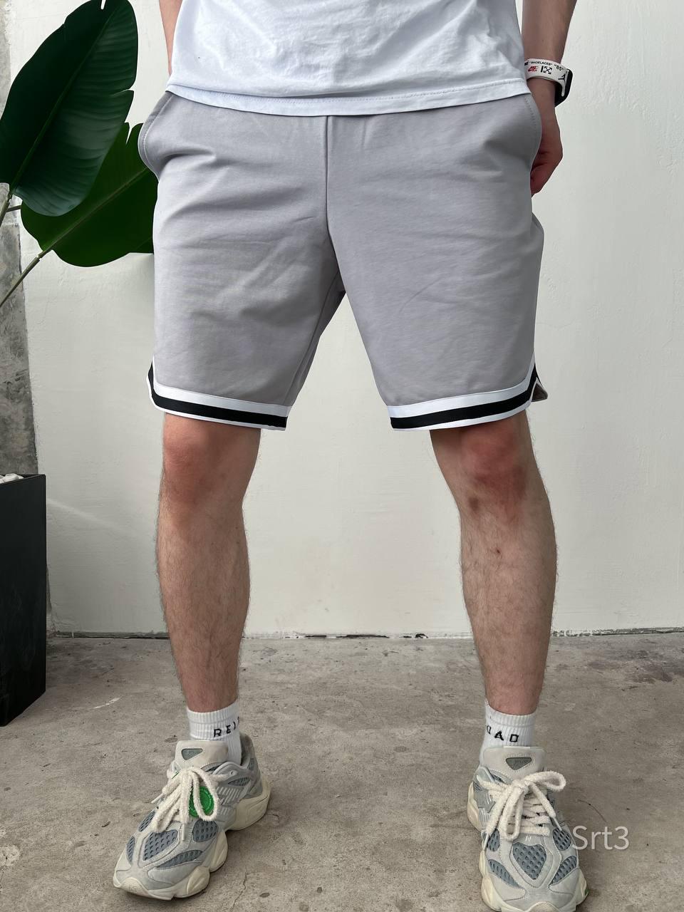Men’s Streetwear Shorts, Basketball-Inspired, Cotton Gym Shorts with Stripe Trim, Relaxed Fit, Summer Sportswear, Gift for Him