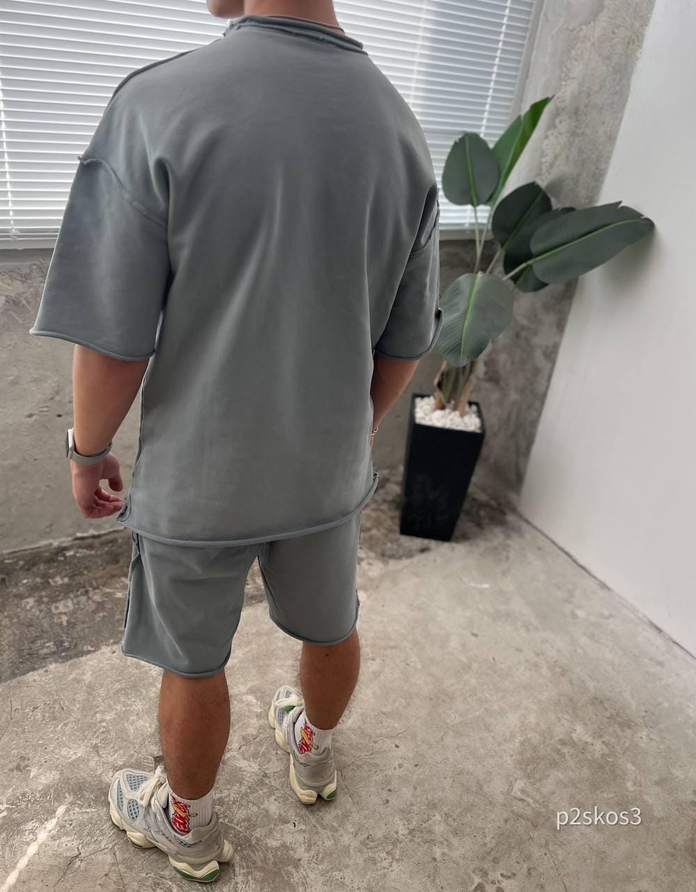 Men’s Streetwear Set, Bandana Print Shorts and T-Shirt, Urban Oversized Outfit, Summer Two Piece Set, Korean Style, Gift for Him