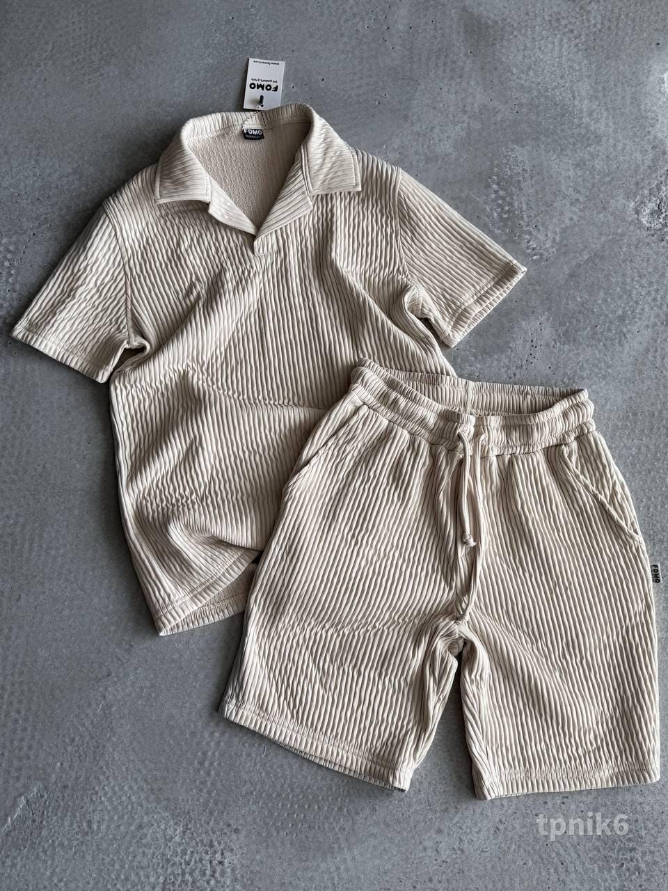 Summer mens costume, Summer pants,  pajama set, Gifts for men, Man's kit  set, summer pants, summer shirt, Natural color set