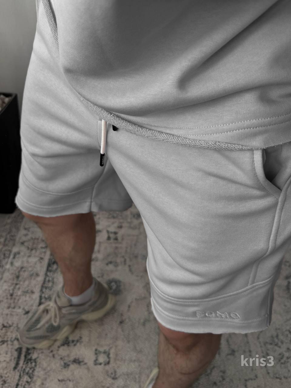 Handmade Pink Streetwear Set for Men – Summer Oversized T-Shirt and Shorts – Luxury Cotton Two Piece Set – Street Style Outfit