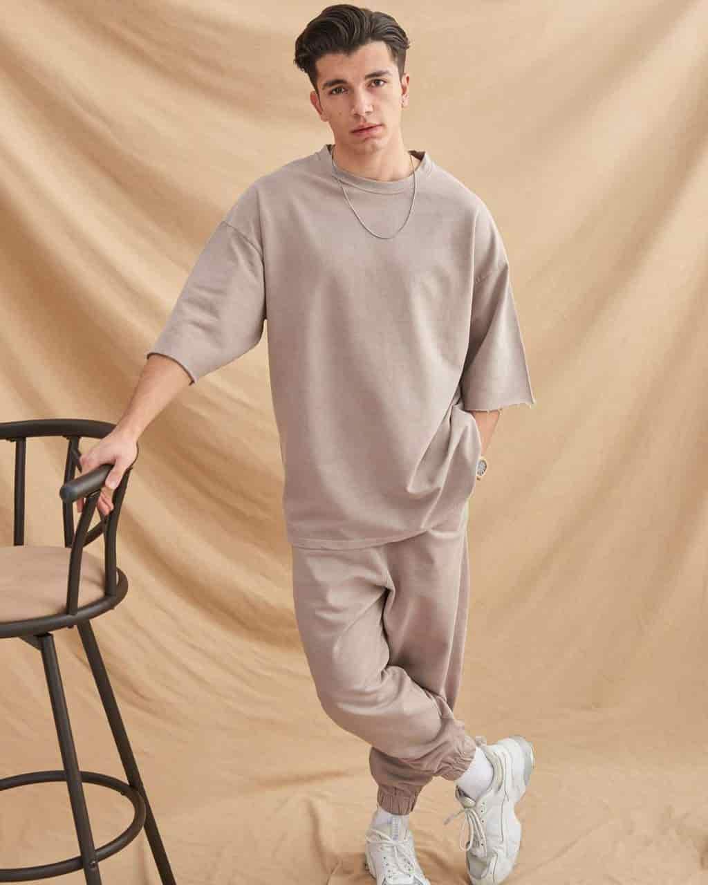Men’s Oversized T-Shirt and Joggers Set – 2 Piece Streetwear Tracksuit | Summer Casual Outfit