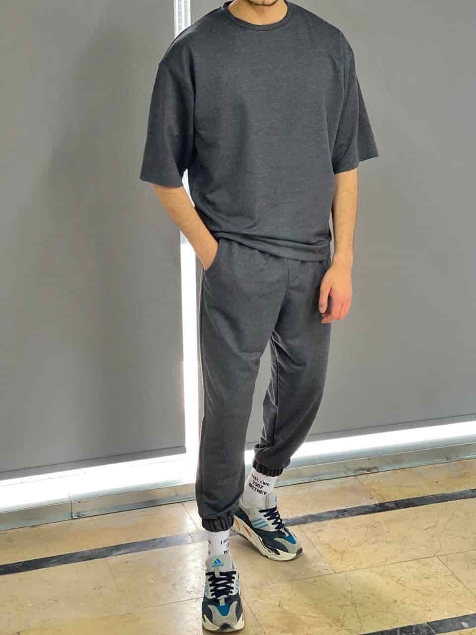 Men’s Oversized T-Shirt and Joggers Set – 2 Piece Streetwear Tracksuit | Summer Casual Outfit