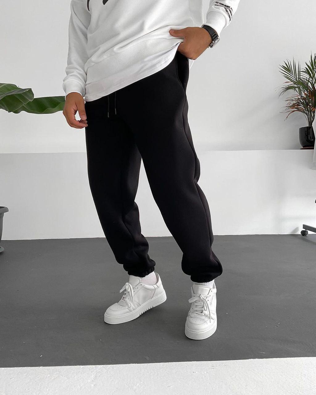 Men’s Basic Joggers – Fleece-Lined Sweatpants | Solid Color Streetwear Pants | Casual Everyday Bottoms