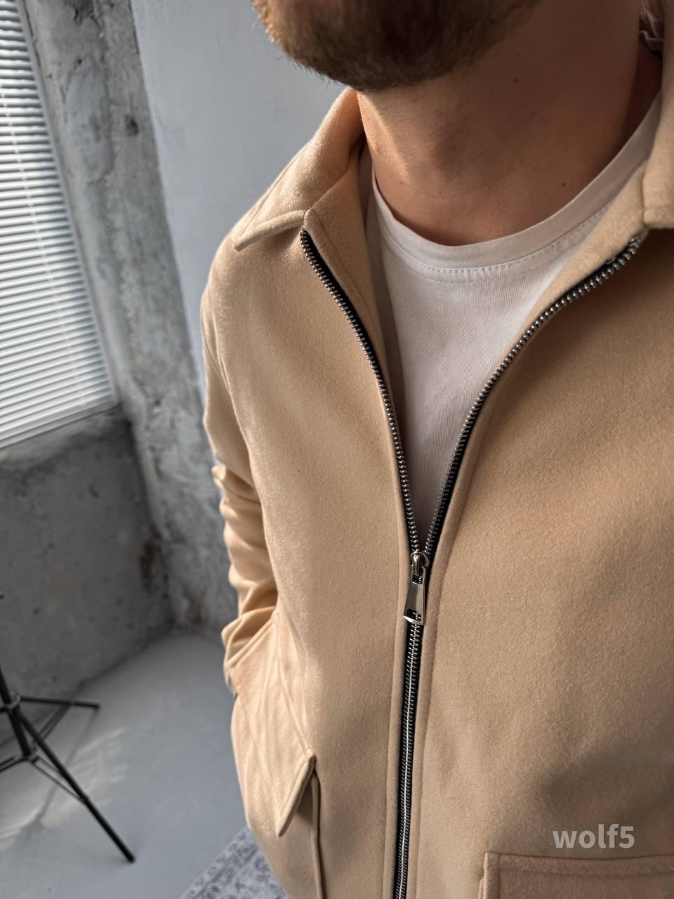 Men’s Casual Bomber Jacket – Minimalist Varsity Zip-Up with Striped Cuffs | Streetwear Outerwear