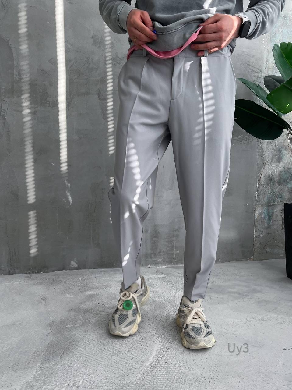 Men’s Modern Tapered Pants, Minimalist Trousers, Street Style Slim Fit, Smart Casual Pants, Korean Style, Gift for Him