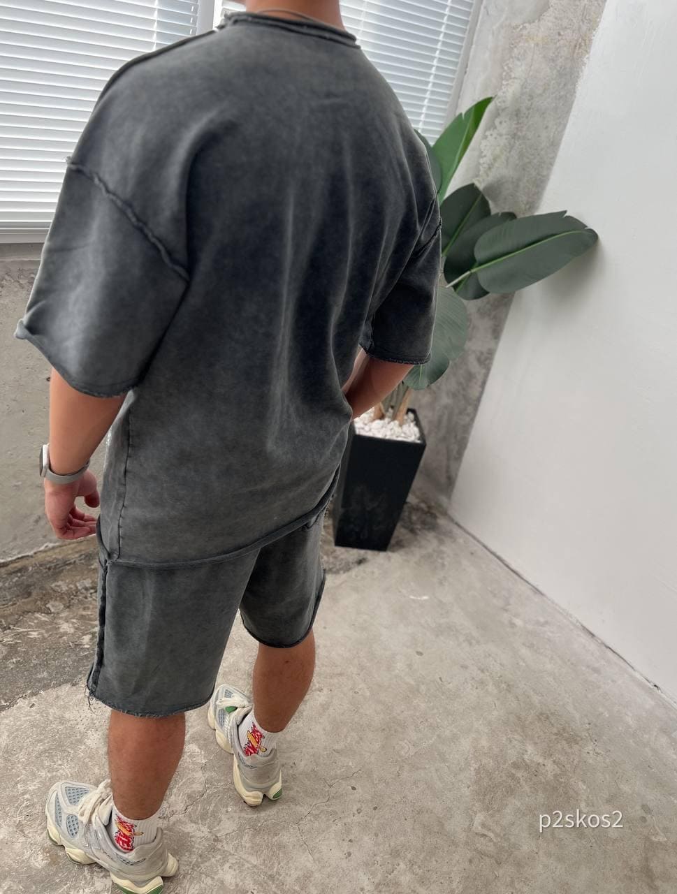 Men’s Streetwear Set, Bandana Print Shorts and T-Shirt, Urban Oversized Outfit, Summer Two Piece Set, Korean Style, Gift for Him