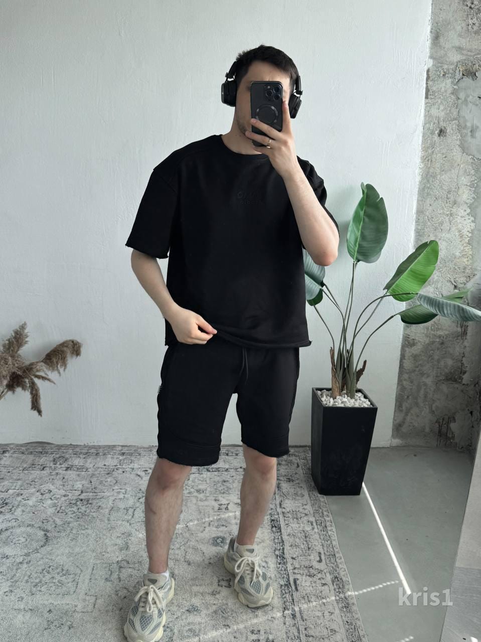 Men’s Summer Tracksuit Set | Oversized T-shirt & Shorts | Casual Streetwear | Minimalist Men’s Set | FOMO Studio Design