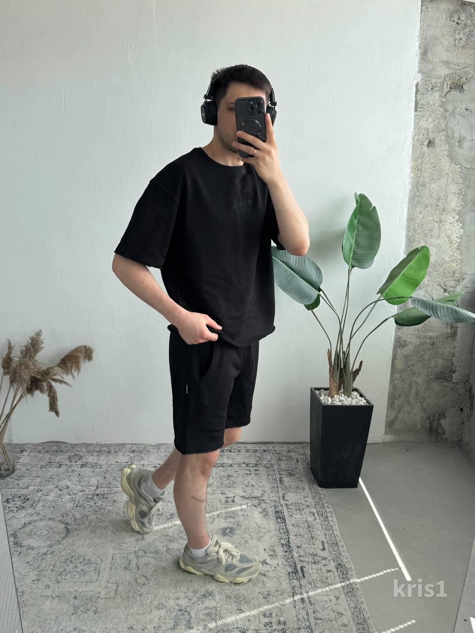 Men’s Summer Tracksuit Set | Oversized T-shirt & Shorts | Casual Streetwear | Minimalist Men’s Set | FOMO Studio Design