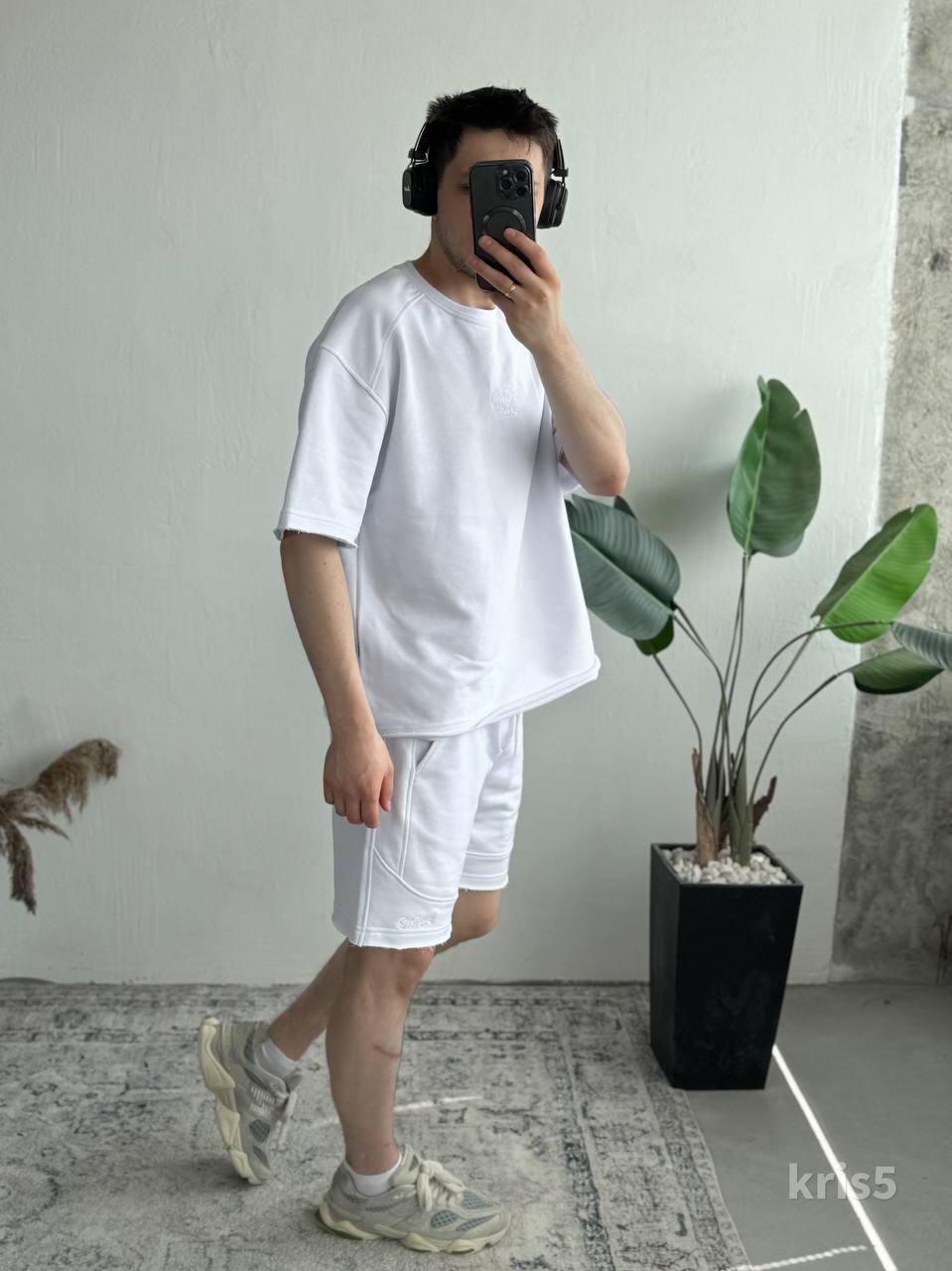 Men’s Summer Tracksuit Set | Oversized T-shirt & Shorts | Casual Streetwear | Minimalist Men’s Set | FOMO Studio Design