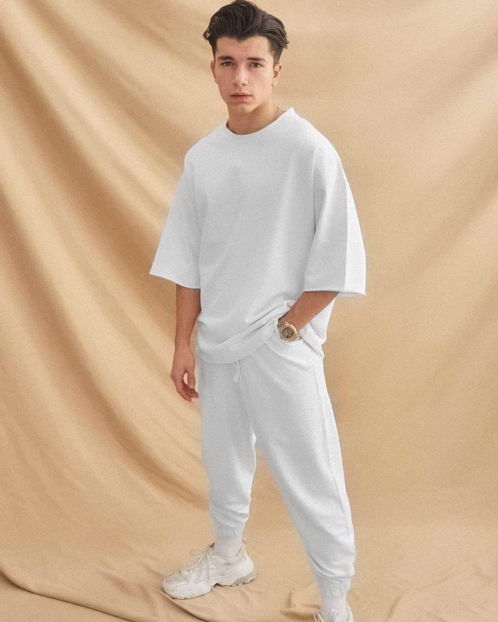 Men’s Oversized T-Shirt and Joggers Set – 2 Piece Streetwear Tracksuit | Summer Casual Outfit
