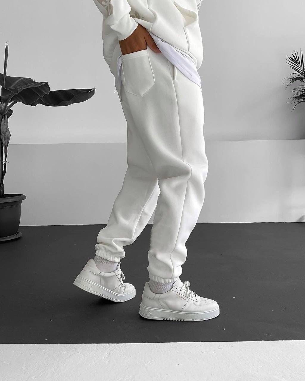 Men’s Basic Joggers – Fleece-Lined Sweatpants | Solid Color Streetwear Pants | Casual Everyday Bottoms