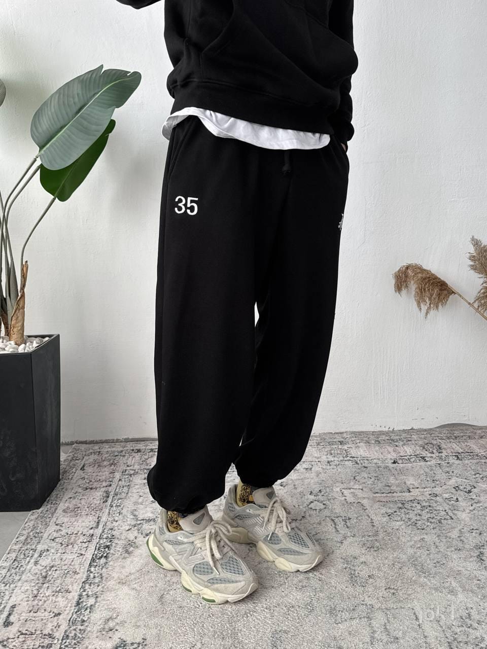 Men’s Joggers with “Athletic” Embroidery – Relaxed Fit Sweatpants with Pockets