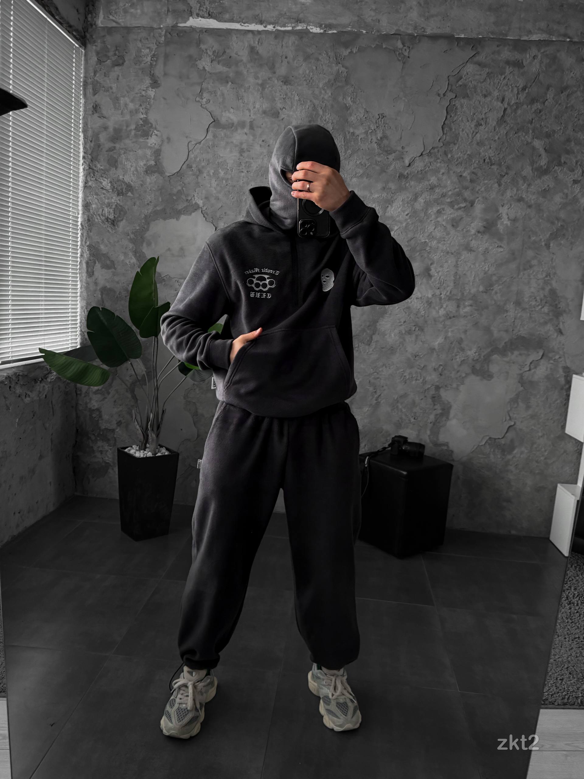 Men’s Fleece Hoodie with Balaclava – Heavyweight