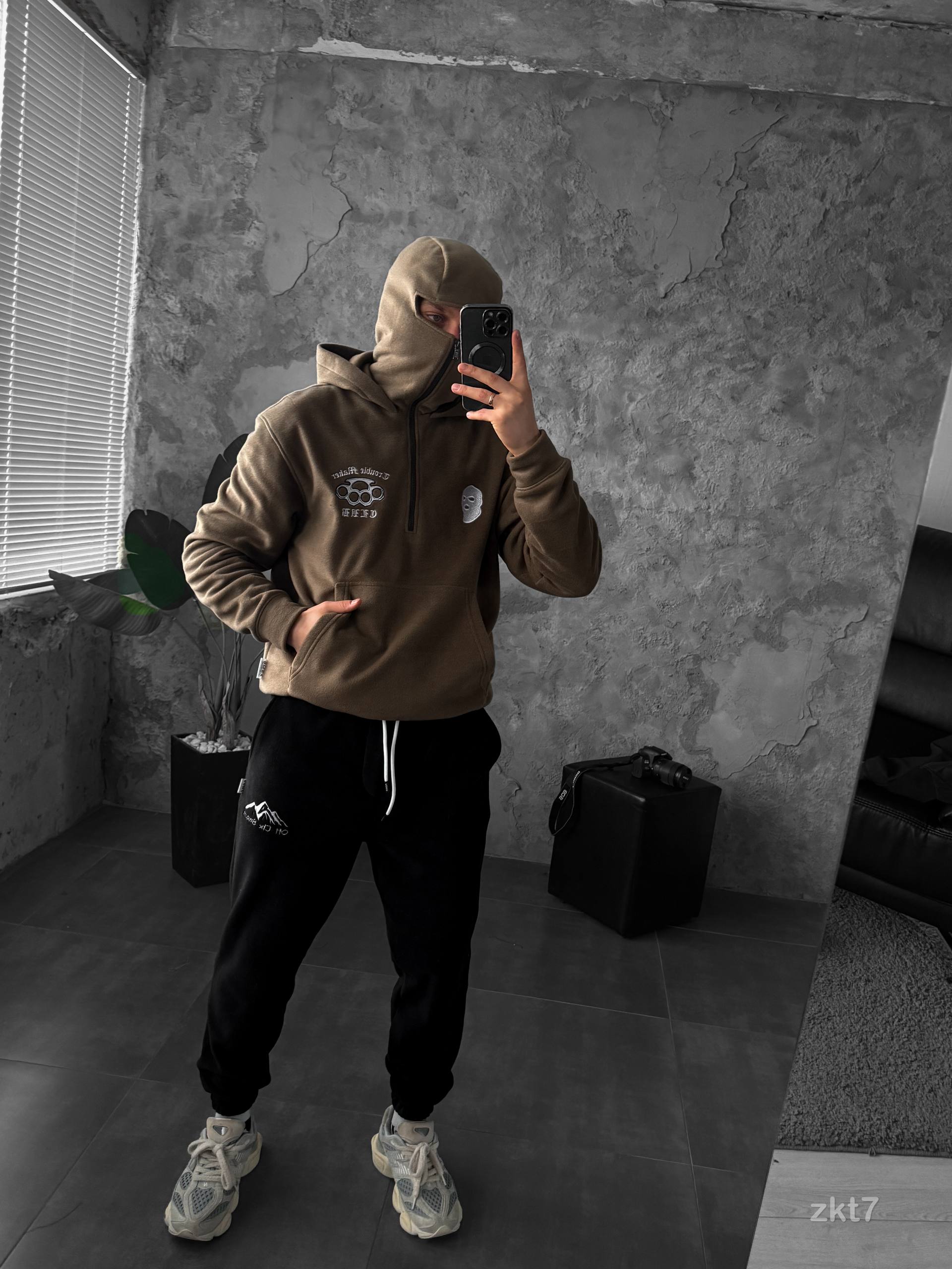 Men’s Fleece Hoodie with Balaclava – Heavyweight