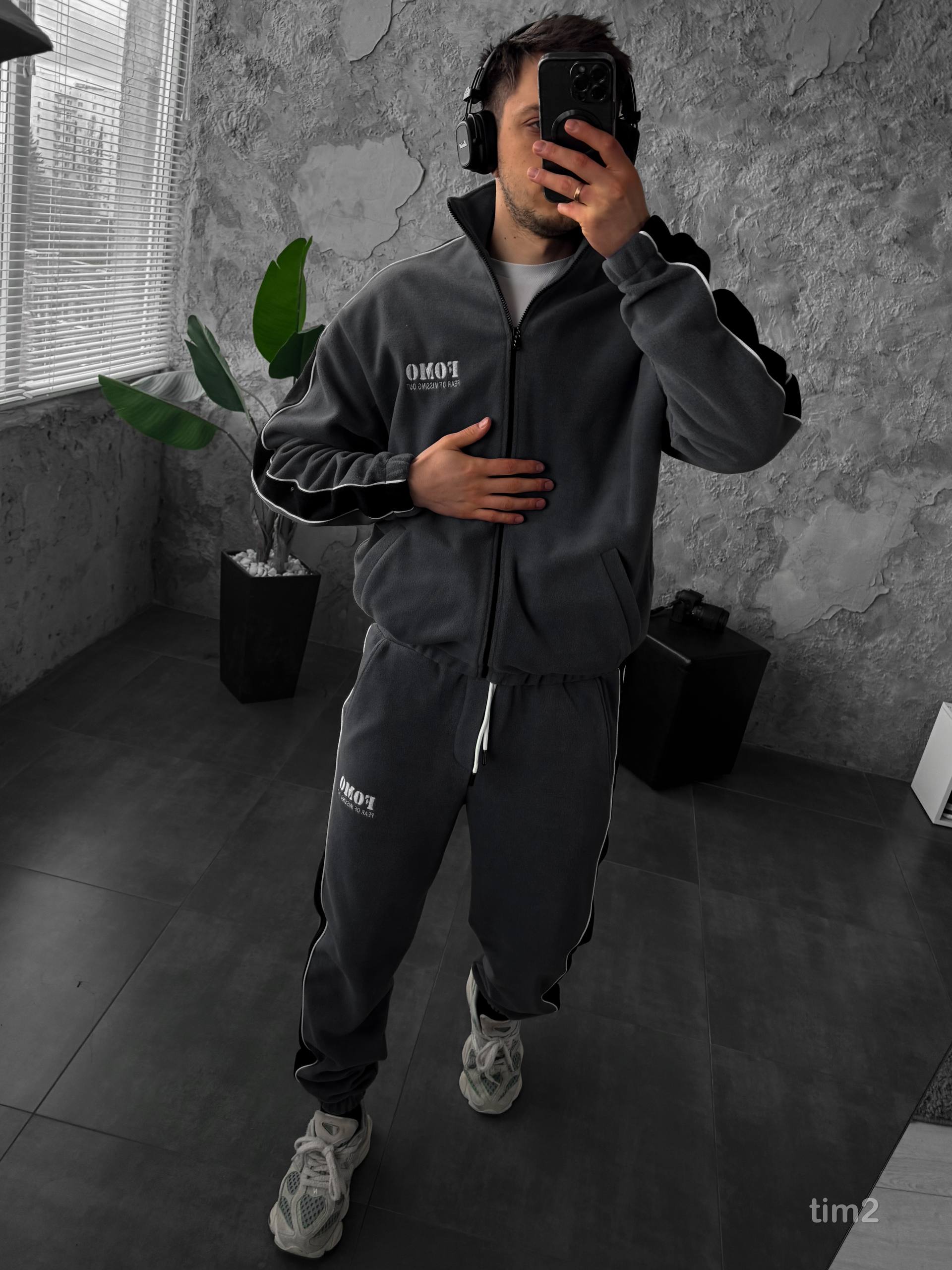 Men’s Oversize Polar Fleece Tracksuit