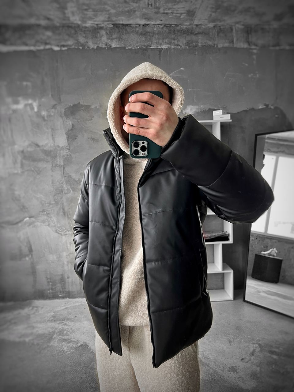 Men’s Winter Puffer Jacket – Warm Insulated Streetwear Coat with Hood, Casual Outerwear