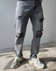Men’s Distressed Washed Jeans