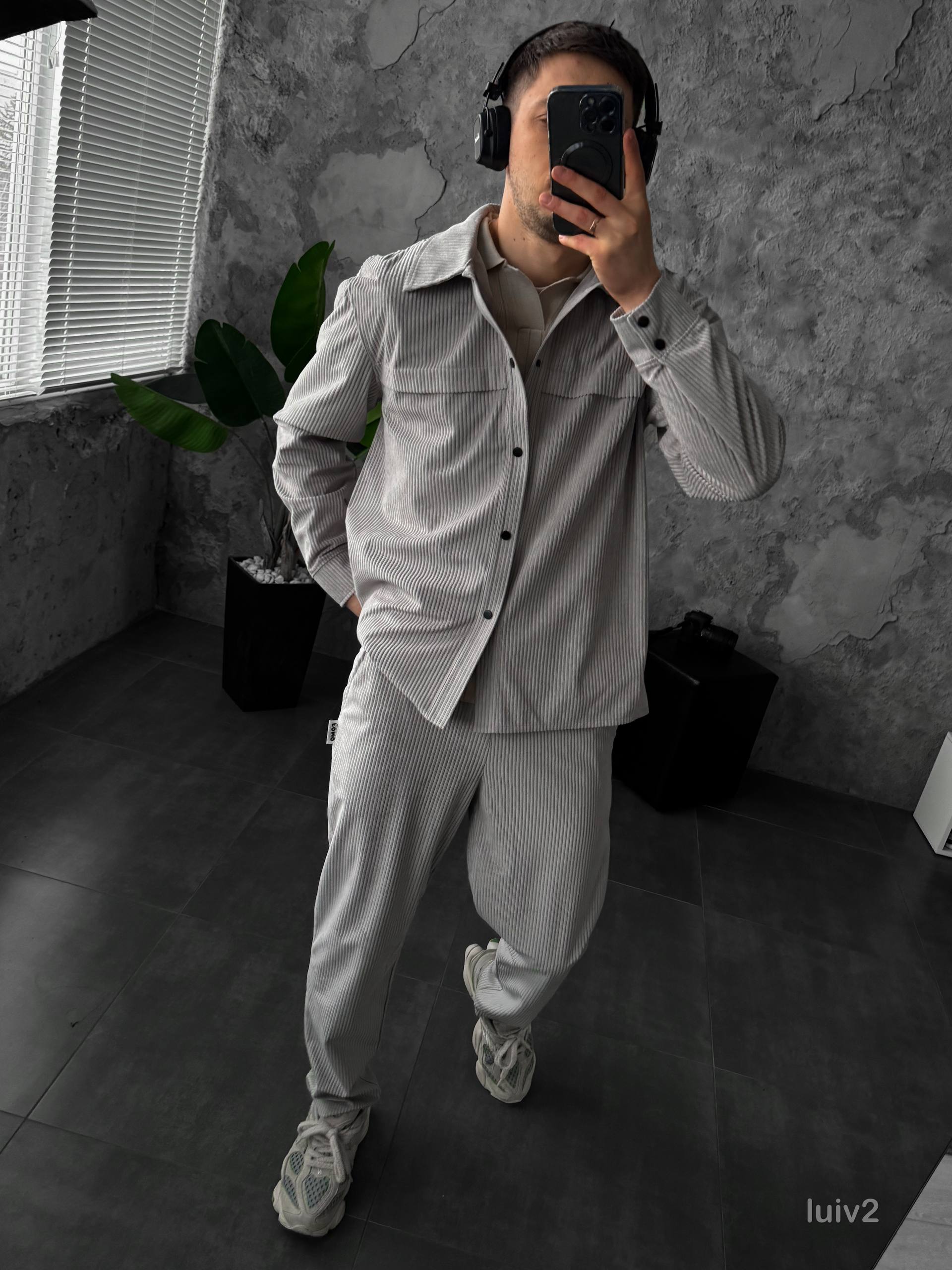 Corduroy Two-Piece Set — Premium Velvet Shirt &amp; Pants | By Kudla