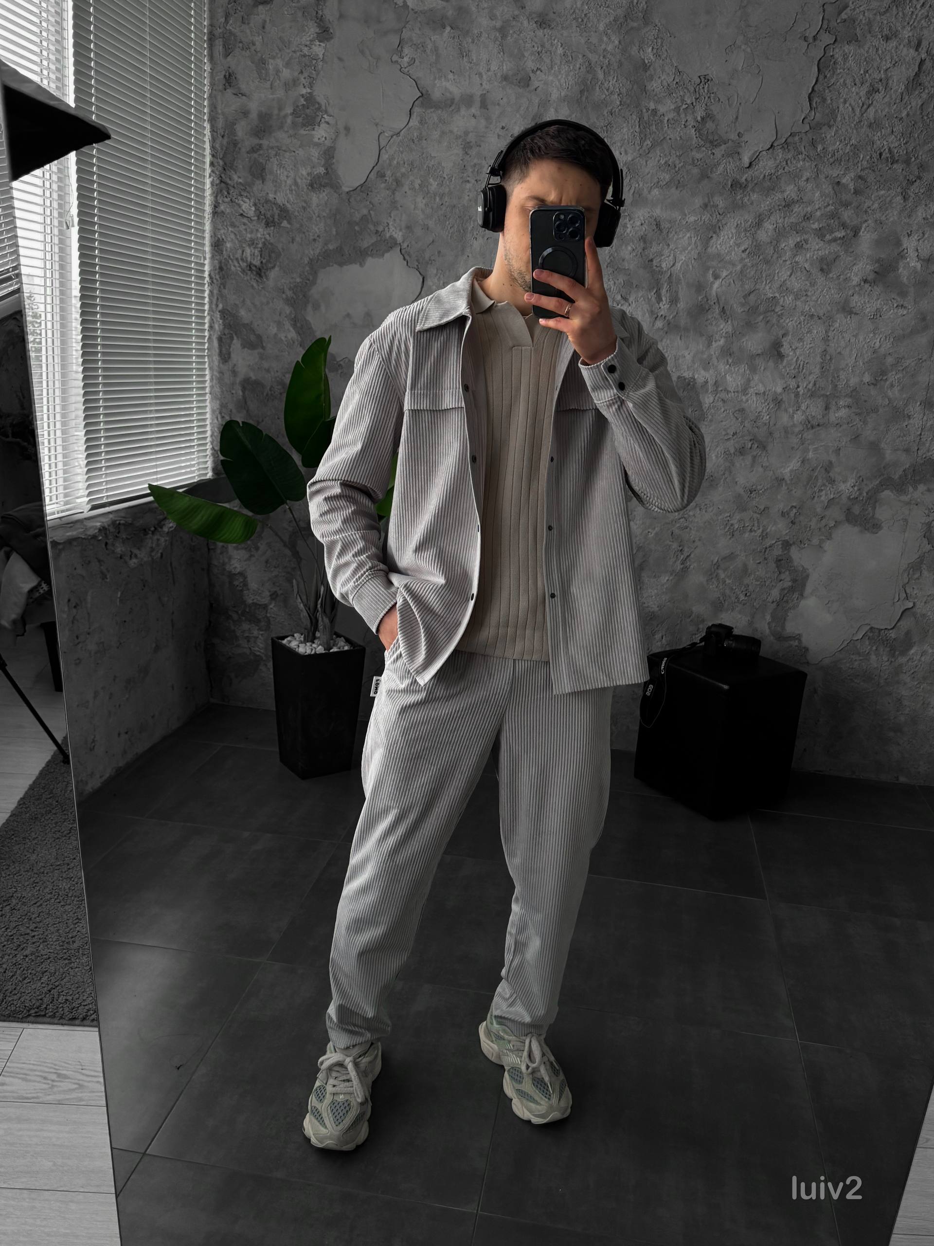 Corduroy Two-Piece Set — Premium Velvet Shirt &amp; Pants | By Kudla