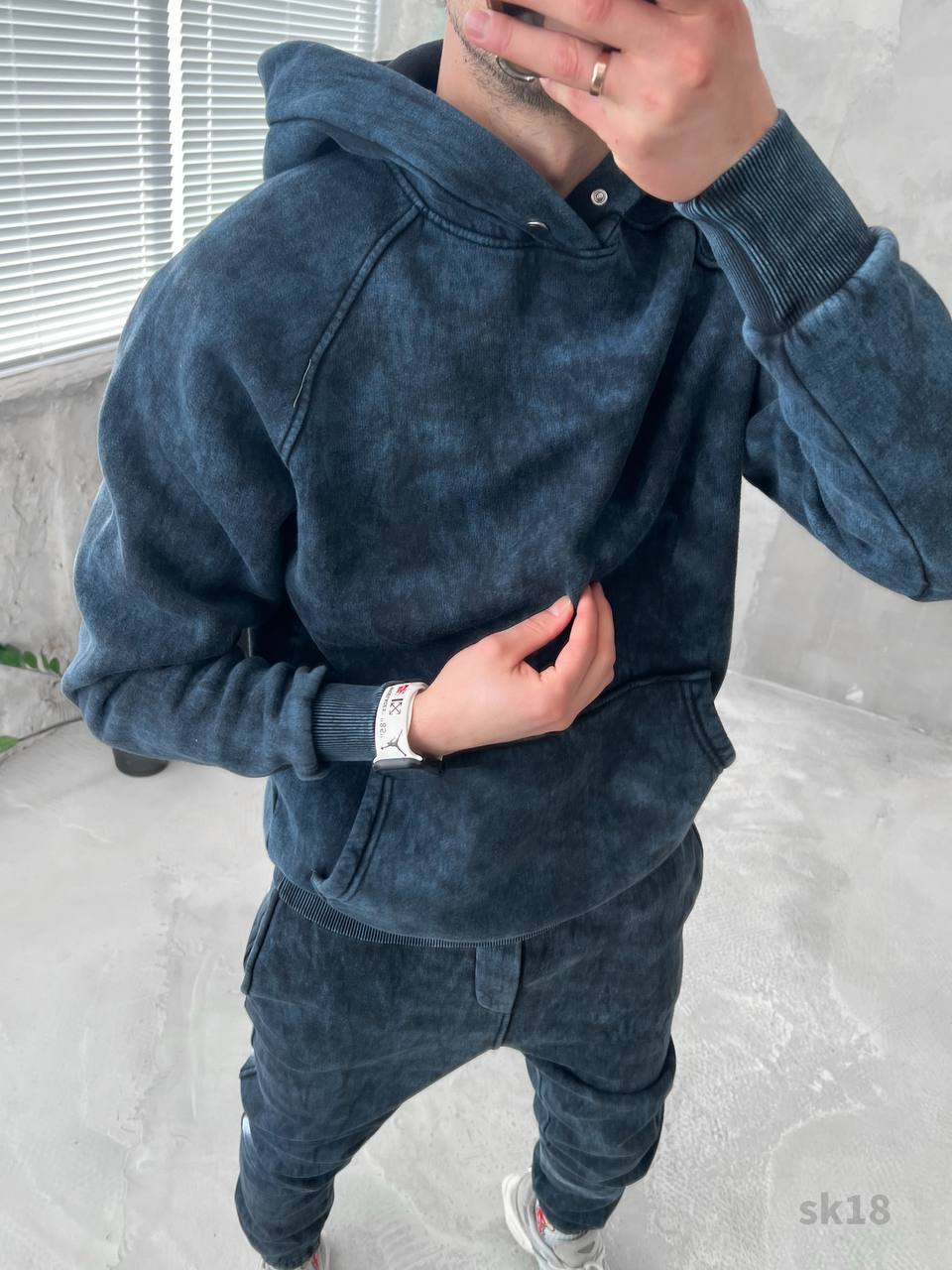 Men’s Washed Fleece Tracksuit – Premium Turkish Fabric