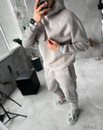Men’s Fleece Hoodie & Jogger Set – Premium Cotton Blend