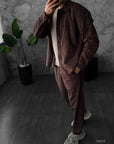 Corduroy Two-Piece Set — Premium Velvet Shirt & Pants | By Kudla