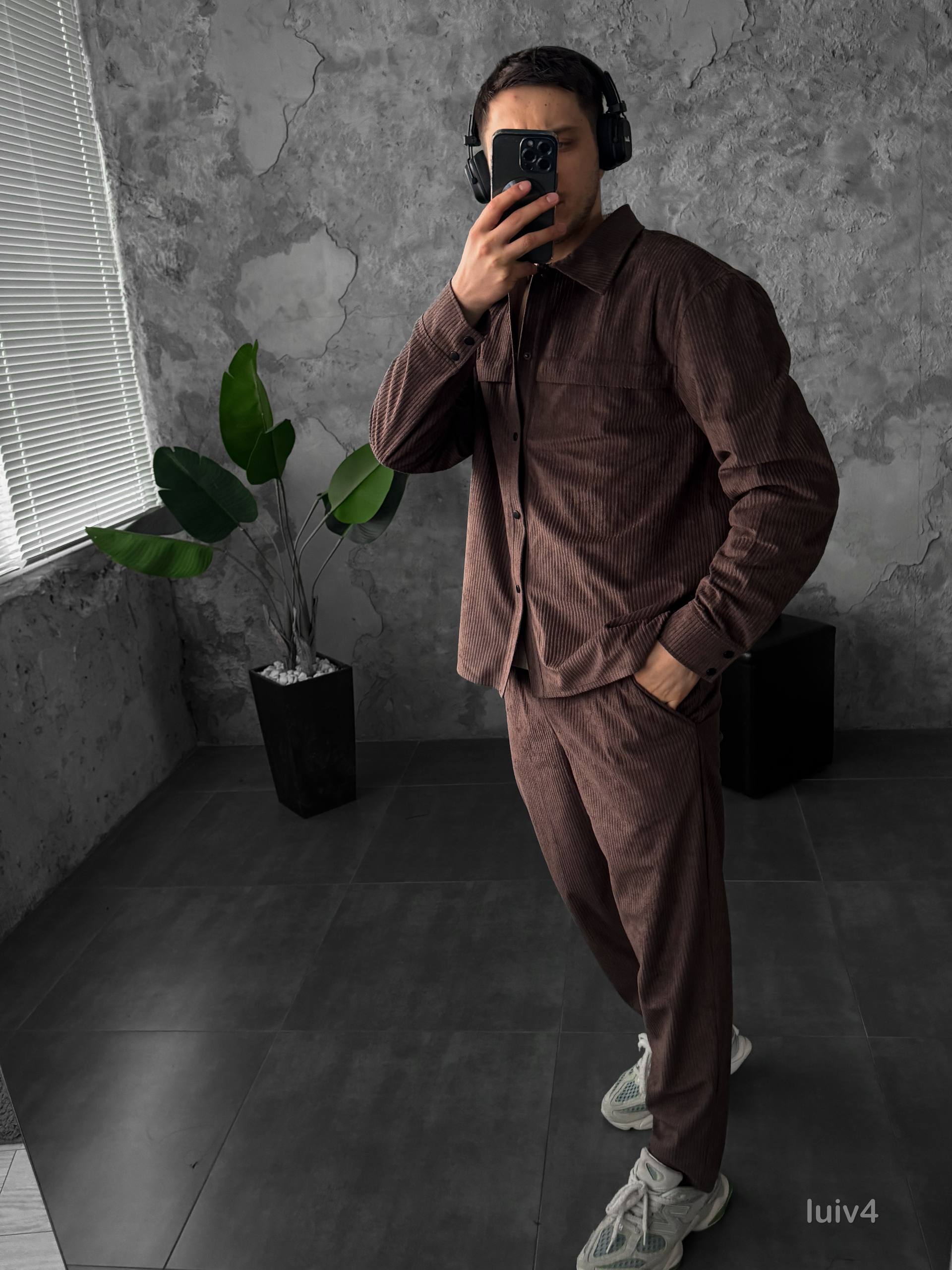 Corduroy Two-Piece Set — Premium Velvet Shirt &amp; Pants | By Kudla